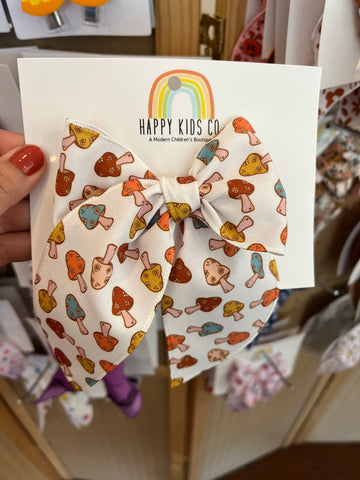 Groovy Mushrooms Hand Tied Bow
