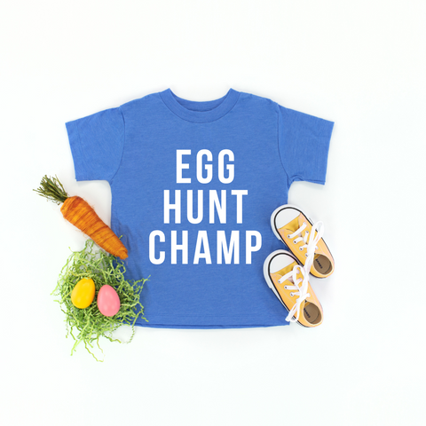 Egg Hunt Champ Tee Blue