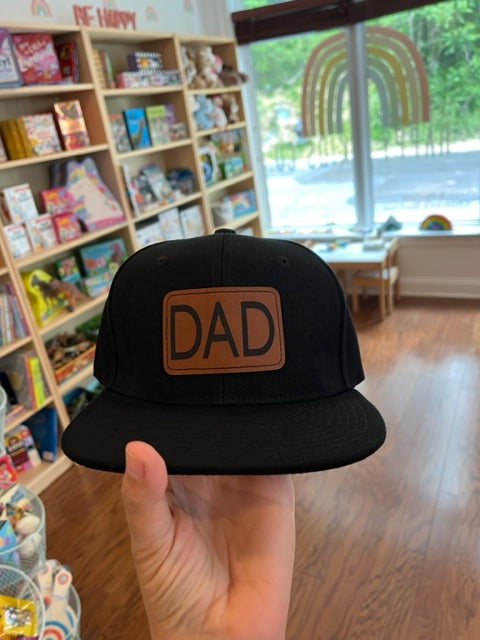 Dad Patch Hat~All Black Snapback
