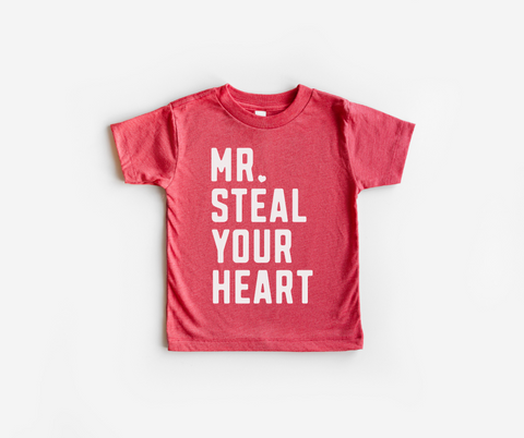 Mr Steal Your Heart Red Tee