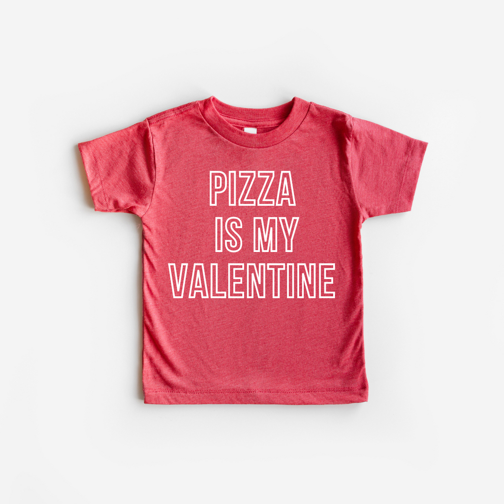 Pizza is My Valentine Red Tee
