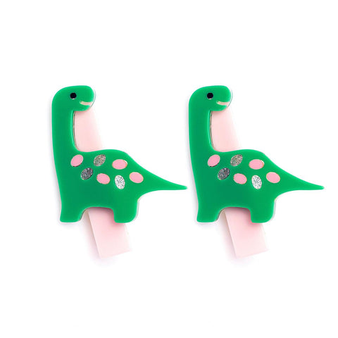 Green Dino Clip Set