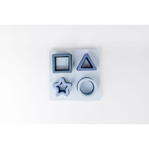 Silicone Shape Puzzle- Blue