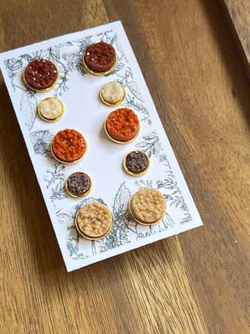 Pumpkin Spice Latte Earrings Set