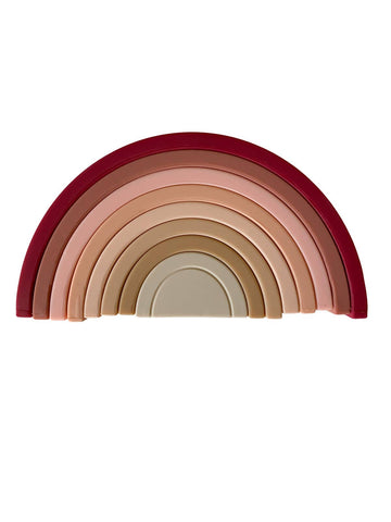 Rainbow Silicone Stacker- Mulberry