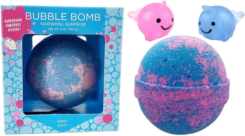 Narwhal Squishy Surprise Bubble Bath Bomb
