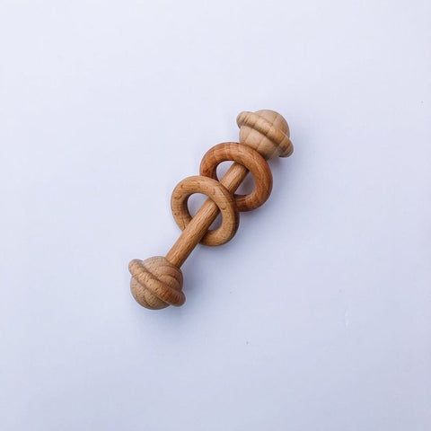 Natural Wooden Rattle