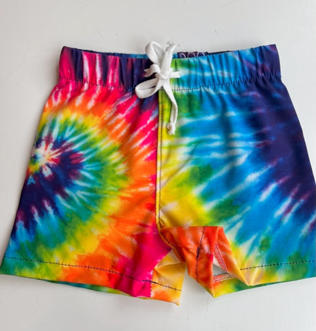 Tie Dye Retro Swim Board Shorts