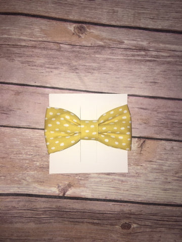 Mustard Dot Bowtie