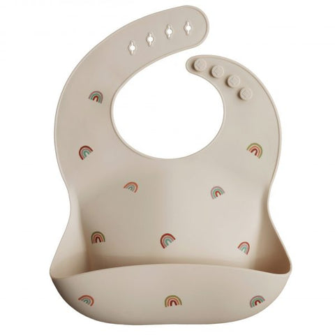 Silicone Bib- Rainbow