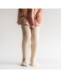 Vanilla Cream Cable Knit Tights