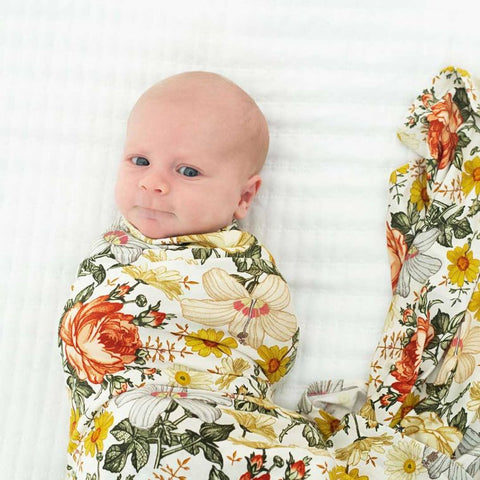 Vintage Floral Swaddle