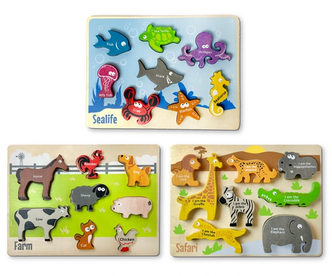 Chunky Puzzle- Animals- Three Options